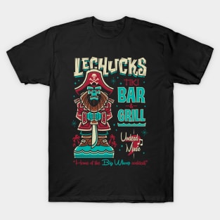 Lechucks Tiki Bar - Monkey Island - Retro Video Game Ghost Pirate T-Shirt